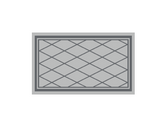 Diamond 3m x 1.8m recycled poly mat - Top-Down View