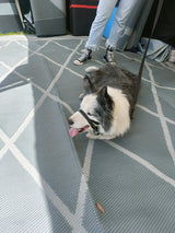 Diamond 6m x 2.4m recycled poly mat - Front View