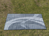 Swish Grey 5m x 2.4m recycled poly mat - Front View