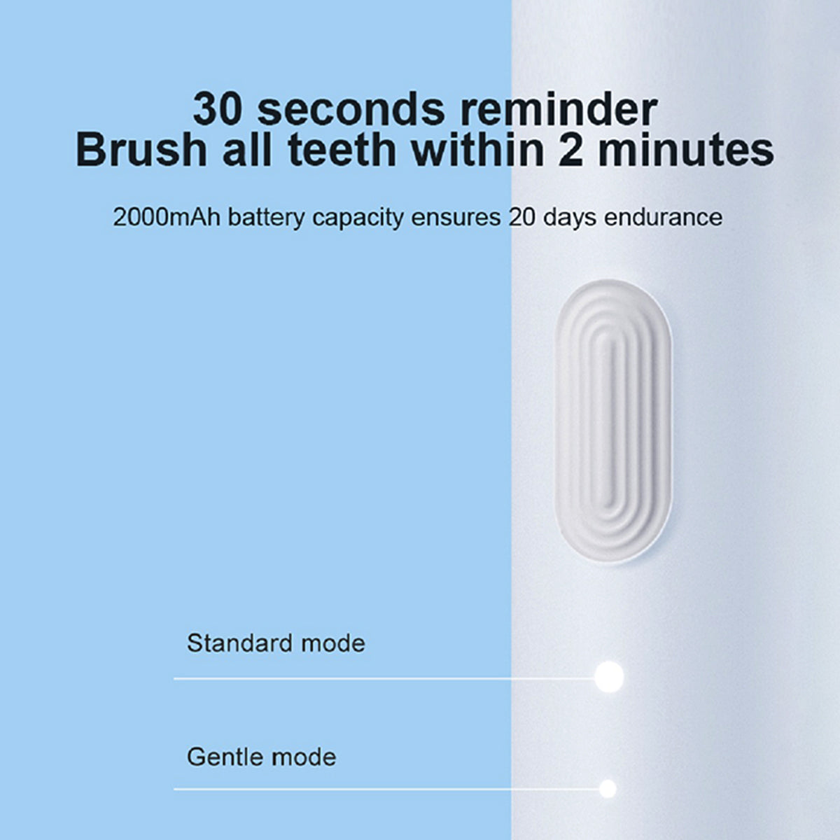 DR.BEI Sonic Electric Toothbrush Rechargeable Waterproof Wireless Portable Ultrasonic Whitening Toothbrush