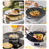 BUYDEEM Grill Pan Nonstick 36cm Round BBQ Griddle Indoor or Outdoor Cooking - Extra Image