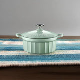 BUYDEEM CP521 Enameled Cast-Iron Dutch Oven - Front View