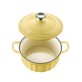 BUYDEEM CP521 Enameled Cast-Iron Dutch Oven - Top-Down View