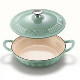 BUYDEEM CP581 Enameled Cast Iron Dutch Oven - Front View