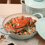 BUYDEEM CP581 Enameled Cast Iron Dutch Oven - Top-Down View