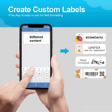 Niimbot D11 Protable Wireless Connection Label Printer White - Top-Down View