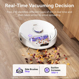 Narwal Freo Z10 Robotic Vacuum and Mop Cleaner - Covers Every Angle Without Any Tangles - Side View