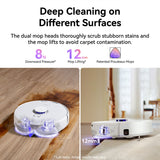 Narwal Freo Z10 Robotic Vacuum and Mop Cleaner - Covers Every Angle Without Any Tangles - Top-Down View