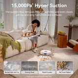 Narwal Freo Z10 Robotic Vacuum and Mop Cleaner - Covers Every Angle Without Any Tangles - 45-Degree Angle
