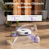 Narwal Freo Z10 Robotic Vacuum and Mop Cleaner - Covers Every Angle Without Any Tangles