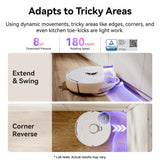 Narwal Freo Z10 Robotic Vacuum and Mop Cleaner - Covers Every Angle Without Any Tangles - Close-Up Angle