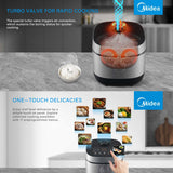 Midea 5L Rice Cooker Non-Stick Multi-functionality 24-Hour Auto Keep Warm - Side View