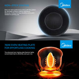 Midea 5L Rice Cooker Non-Stick Multi-functionality 24-Hour Auto Keep Warm - 45-Degree Angle