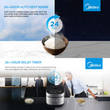 Midea 5L Rice Cooker Non-Stick Multi-functionality 24-Hour Auto Keep Warm - Rear View