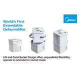 Midea Smart Cube Dehumidifier 20L/Day 12L Water Tank Compact Storage Full Water Warning - Extra Image