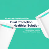 Midea FreshDry Dehumidifier Air Purifier 12L/Day with HEPA Filter Low Noise - Front View