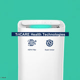 Midea FreshDry Dehumidifier Air Purifier 12L/Day with HEPA Filter Low Noise - Side View