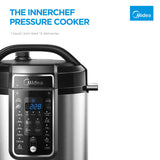 Midea 5.7L 12 Programs Pressure Cooker - Side View