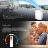 Midea 4.0KW 3in1 Portable Air Conditioner Dehumidifier with Cooling Drying and Sleeping Mode - Top-Down View