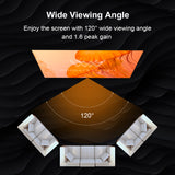 Winways Medium Throw ALR 100'' Rollable Fresnel Screen - Side View