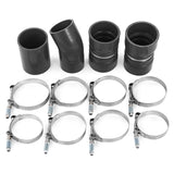 Fit Ford 03-07 6.0L V8 Powerstroke Diesel Turbo Intercooler Pipe and Boot Kit - Rear View