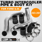 Turbo Intercooler Pipe & Boot Kit Silver for 03-07 Ford 6.0L Powerstroke Diesel