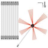 VEVOR Chimney Sweep Kit 33FT Chimney Cleaning Kit Nylon Sooteater Chimney Cleaning Kit Flexible Brush Head Chimney Sweeping Kit Easy Connecting Chimney Brush With 10 White Rods - Extra Image