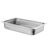 VEVOR 6 Pack Hotel Pans, Full Size Anti-Jam Steam Pan, 0.8mm Thick Stainless Steel Restaurant Steam Table Pan, 4-Inch Deep Commercial Table Pan,