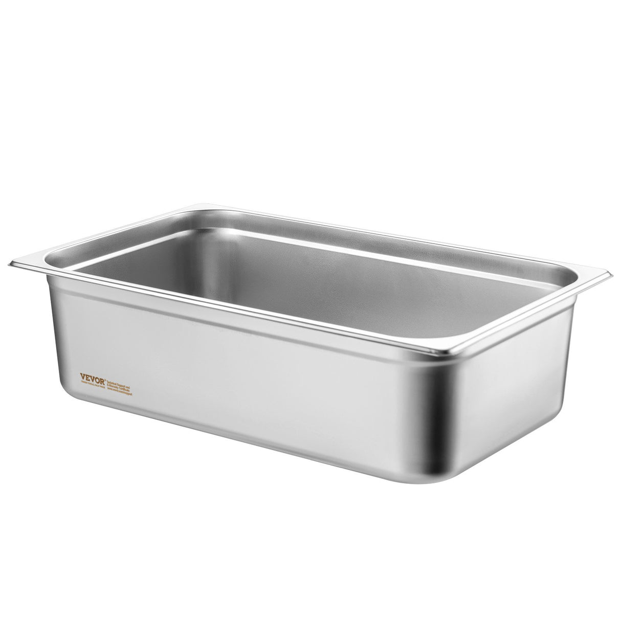 VEVOR 6 Pack Hotel Pans, Full Size Anti-Jam Steam Pan, 0.8mm Thick Stainless Steel Restaurant Steam Table Pan, 6-Inch Deep Commercial Table Pan,