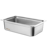 VEVOR 6 Pack Hotel Pans, Full Size Anti-Jam Steam Pan, 0.8mm Thick Stainless Steel Restaurant Steam Table Pan, 6-Inch Deep Commercial Table Pan,