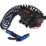 VEVOR RV Water Pump 5.3 GPM 5.5 Gallons Per Minute 12V Water Pump Automatic 70 PSI Diaphragm Pump with 25 Foot Coiled Hose Washdown Pumps for Boats