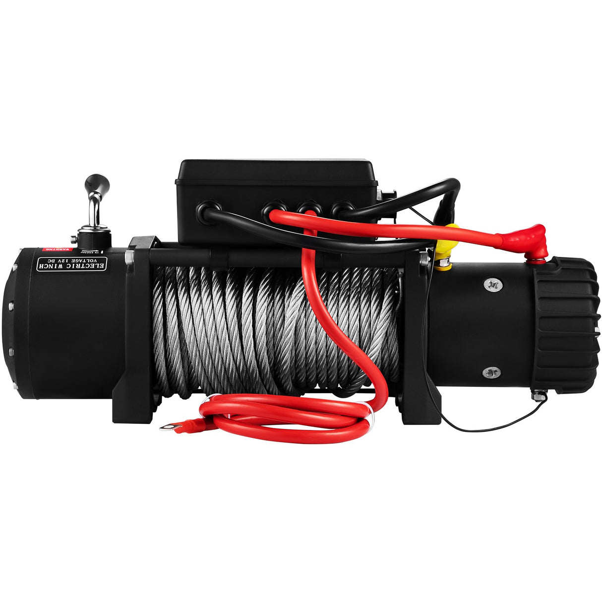 VEVOR Electric Winch 13500lb/6123kg, Steel Cable Recovery Winch 12V, Power Winch with Wireless Remote Control, Handlebar-Mounted Rocker and Powerful