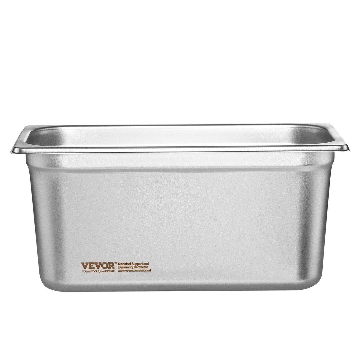 VEVOR 8 Pack Hotel Pans, 1/3 Size Anti-Jam Steam Pan with Lid, 0.8mm Thick Stainless Steel Steam Table Pan, 6-Inch Deep Commercial Table Pan, Catering