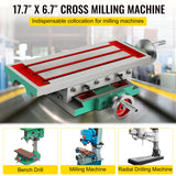 VEVOR Compound Milling Machine Worktable 450x170mm 2 Axis Cross Slide Drill Vice - Front View