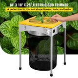 VEVOR Automatic Bud Trimmer, 18" Electric Trimmer, Stainless Steel Leaf Bud Automatic Hydroponic with High-Speed Blade Trim, Three Speed Strong