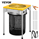 VEVOR Automatic Bud Trimmer, 18" Electric Trimmer, Stainless Steel Leaf Bud Automatic Hydroponic with High-Speed Blade Trim, Three Speed Strong