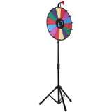 Vevor 18 Inch Tabletop Color Prize Wheel with Folding Tripod Floor Stand 14 Slots Dry Erase - Extra Image