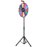 Vevor 18 Inch Tabletop Color Prize Wheel with Folding Tripod Floor Stand 14 Slots Dry Erase - Extra Image