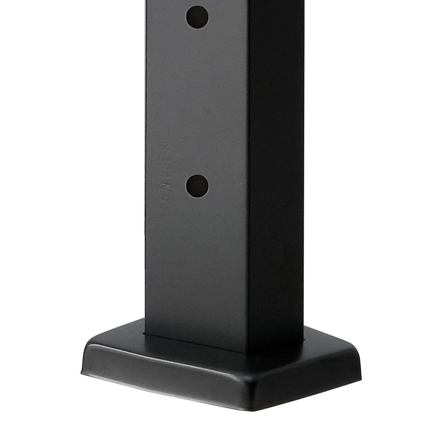 Cable Railing Post, 106.7x2.5x5 cm Level Deck Stair Posts, 1-Pack Stainless Steel Cable Handrail Post, Pre-Drilled Pickets with Mounting Bracket Stair Railing Kit, Black, 1JZLGZXHS1063GGTD001V0