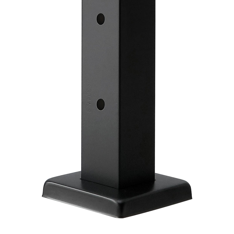 Cable Railing Post, 106.7x5x5cm Level Deck Stair Posts, 1-Pack Stainless Steel Cable Handrail Post, Pre-Drilled Pickets with Mounting Bracket Stair Railing Kit, Black, 1JZLGZXHS106AWJO6001V0