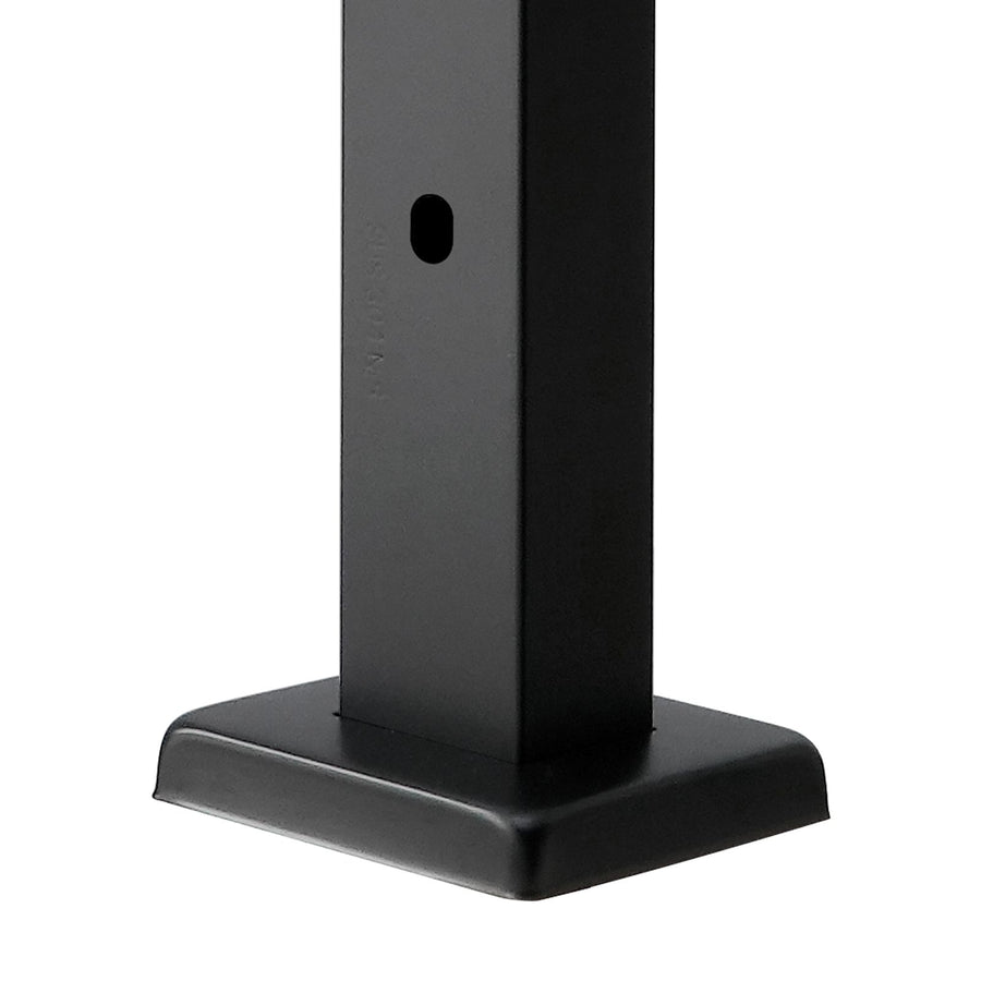 Cable Railing Post, 36x2x2 Inch Stair Railing Post, with Pre-Drilled 30° Angled Holes, Stainless Steel Cable Rail Post with Horizontal and Curved Bracket, 1-Pack, Black, 1JZLGZXHS914YIVIS001V0