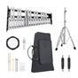 30 Note Glockenspiel Xylophone Bell Kit, Professional Percussion Instrument Set with Mallets, Drum Sticks, Music Stand, 8" Practice Pad, Adjustable Stand and Carrying Bag for Students & Adults