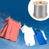 VEVOR 1/8 Stainless Steel Cable Railing 500ft, Wire Rope 316 Marine Grade, Braided Aircraft Cable 7x7 Strands Construction for Deck Rail Balusters Stair Handrail Porch Fence - Low Angle