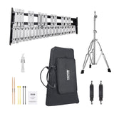 VEVOR 32 Note Glockenspiel Xylophone Bell Kit, Professional Percussion Instrument Set with Mallets, Drum Sticks, Music Stand, Adjustable Stand and Carrying Bag for Students & Adults - Extra Image