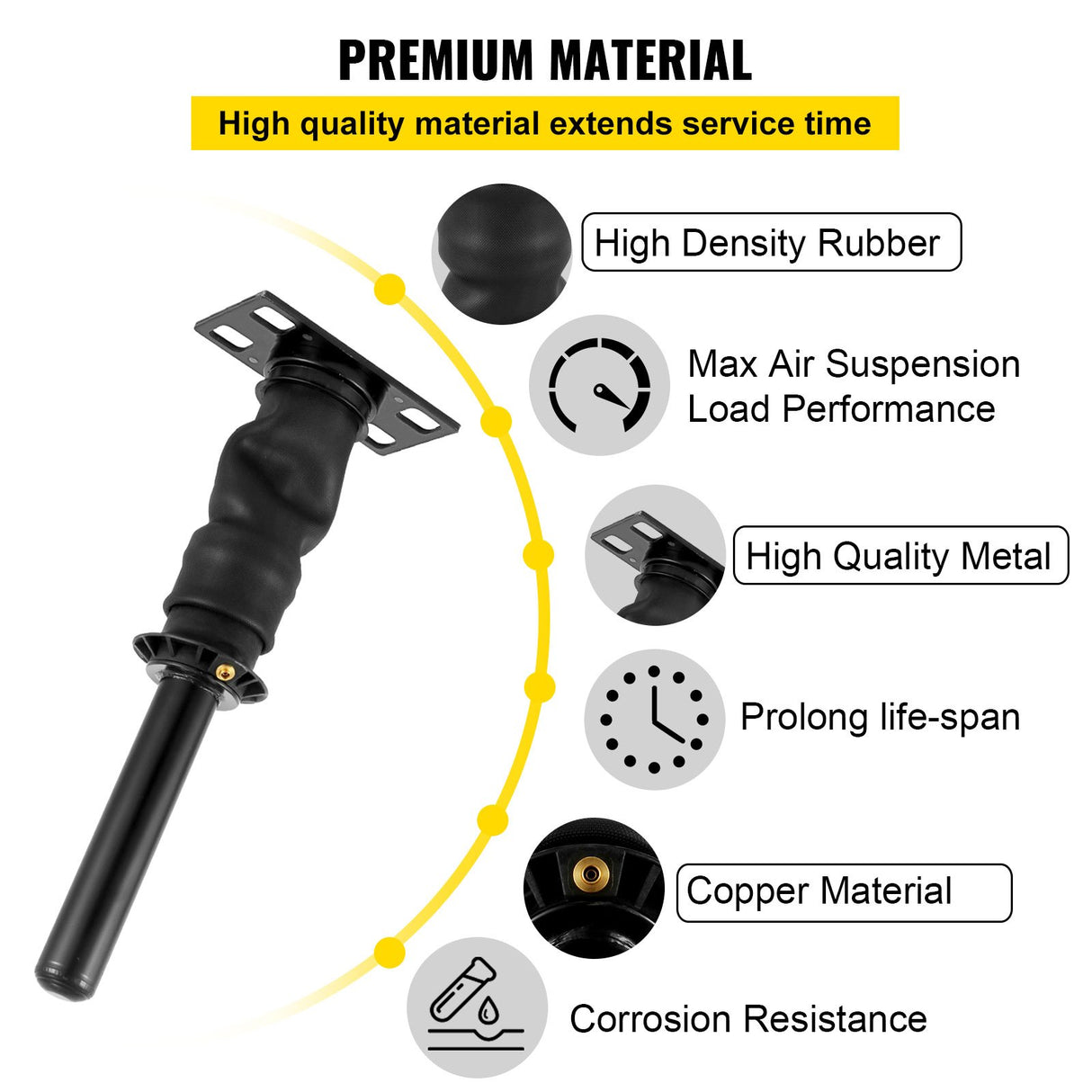 Vevor 3595977C96 Cab Shock Absorber for International Prostar 2008