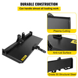 VEVOR 3 Point Attachment Adapter Skid Steer Trailer Hitch Front Loader Case - Top-Down View