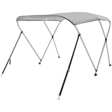 VEVOR 3 Bow Bimini Top Boat Cover, 900D Polyester Canopy with 1" Aluminum Alloy Frame, Waterproof and Sun Shade, Includes Storage Boot, 2 Support