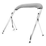 VEVOR 3 Bow Bimini Top Boat Cover, 900D Polyester Canopy with 1" Aluminum Alloy Frame, Waterproof and Sun Shade, Includes Storage Boot, 2 Support