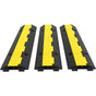 3 Pcs 2-Cable Rubber Electrical Wire Cover Cord Protector Ramp 11000 lbs