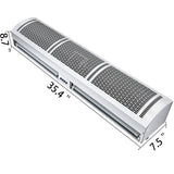 Vevor 900mm Overhead Door Electric Air Curtain w/Limit Switch 3 Speeds Commercial